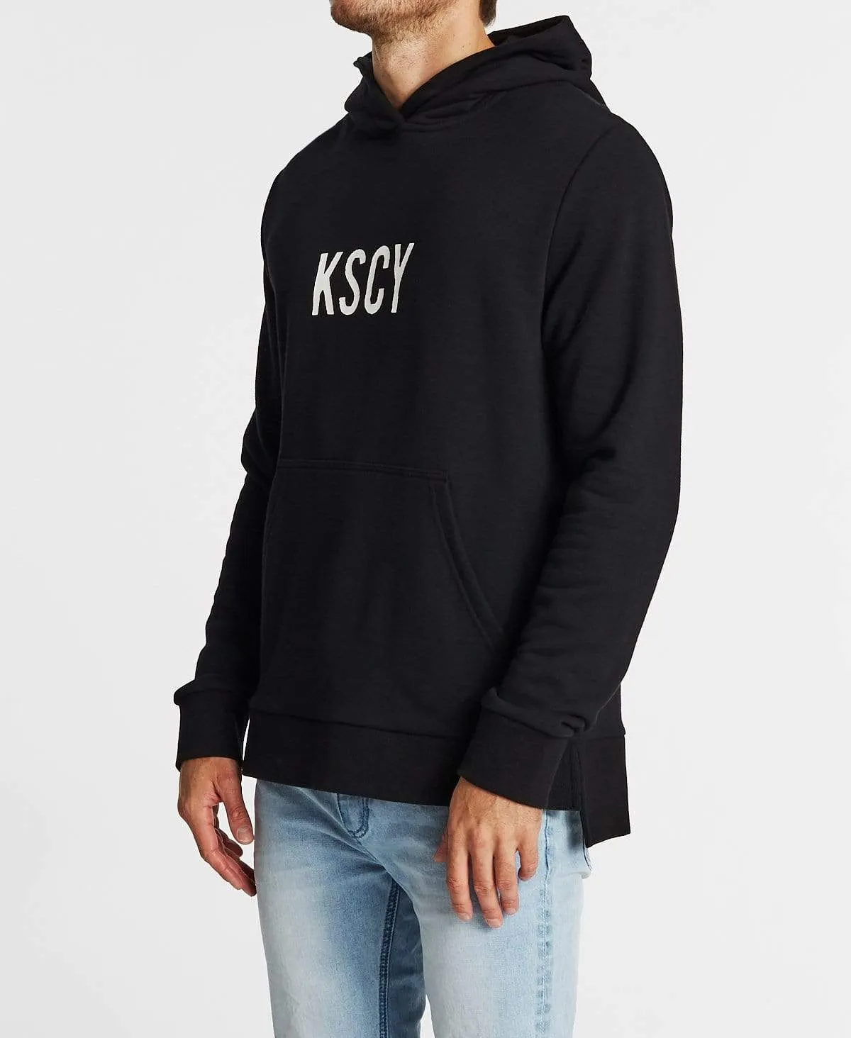 Never Enough Thunder Step Hem Hoodie Jet Black sold by Neverland product image thumbnail 3