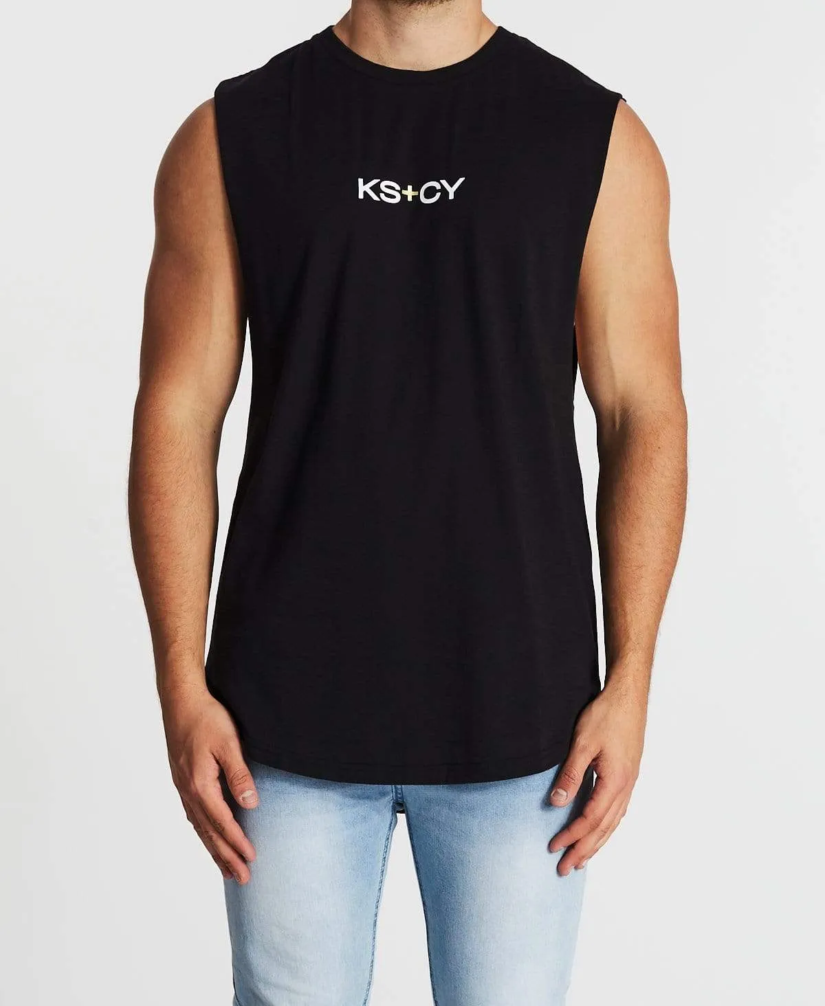 Villains Dual Curved Muscle Tee Jet Black sold by Neverland product image thumbnail 2
