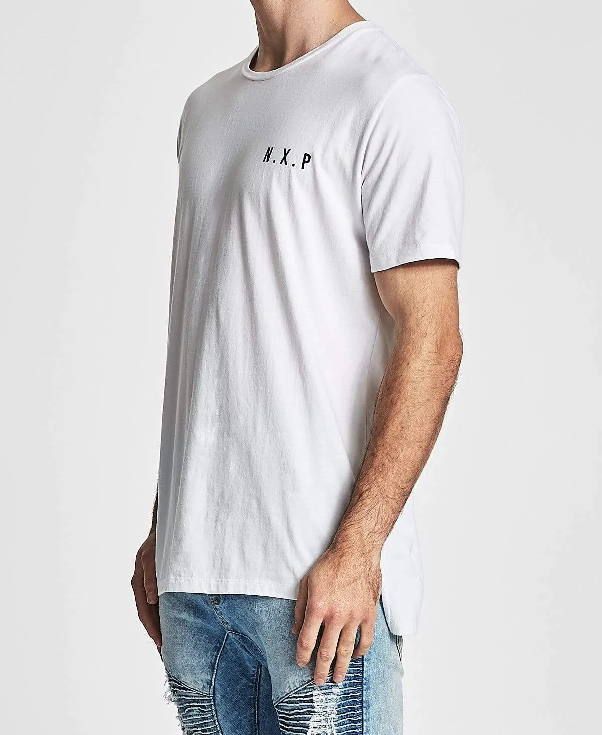 Weekend Hybrid Step Hem T-Shirt White sold by Neverland product image thumbnail 3