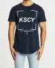 Endings Dual Curve T-Shirt Acid Navy sold by Neverland