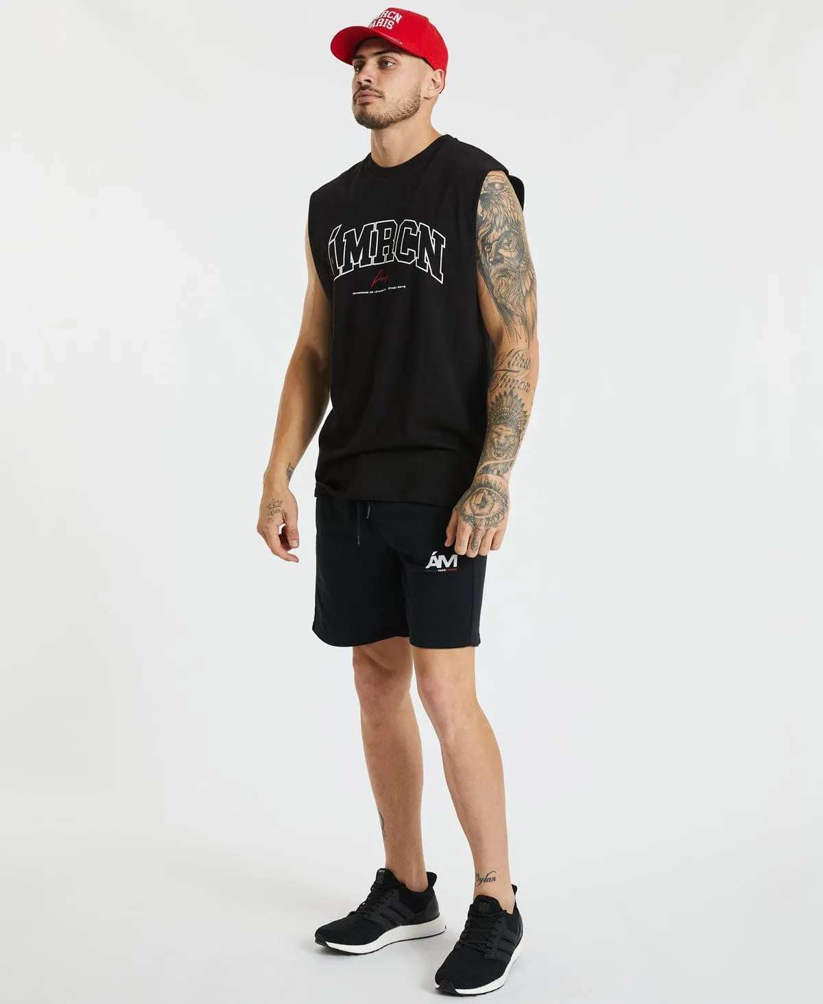 Aston Scoop Back Muscle Tee Jet Black sold by Neverland product image thumbnail 2