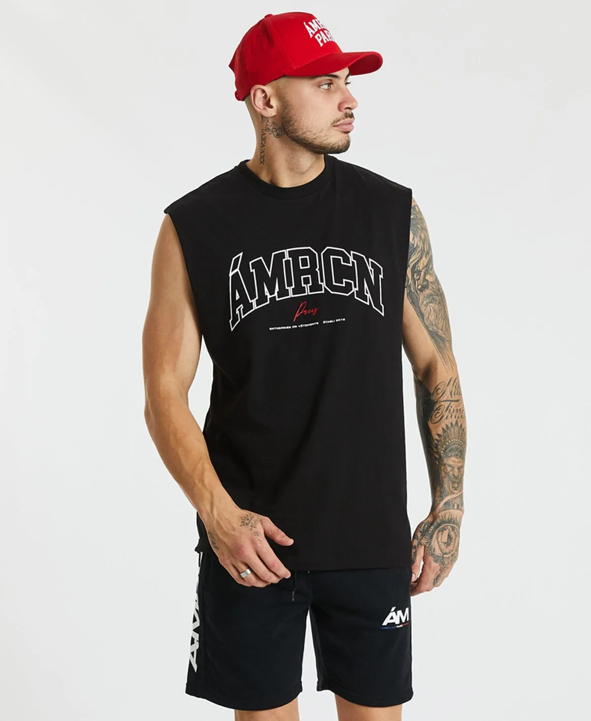 Aston Scoop Back Muscle Tee Jet Black sold by Neverland product image thumbnail 5