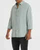 Newport Linen Long Sleeve Shirt Pigment Sage sold by Neverland