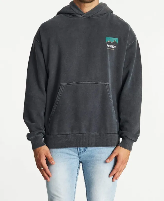 Continental Relaxed Hoodie Pigment Asphalt sold by Neverland