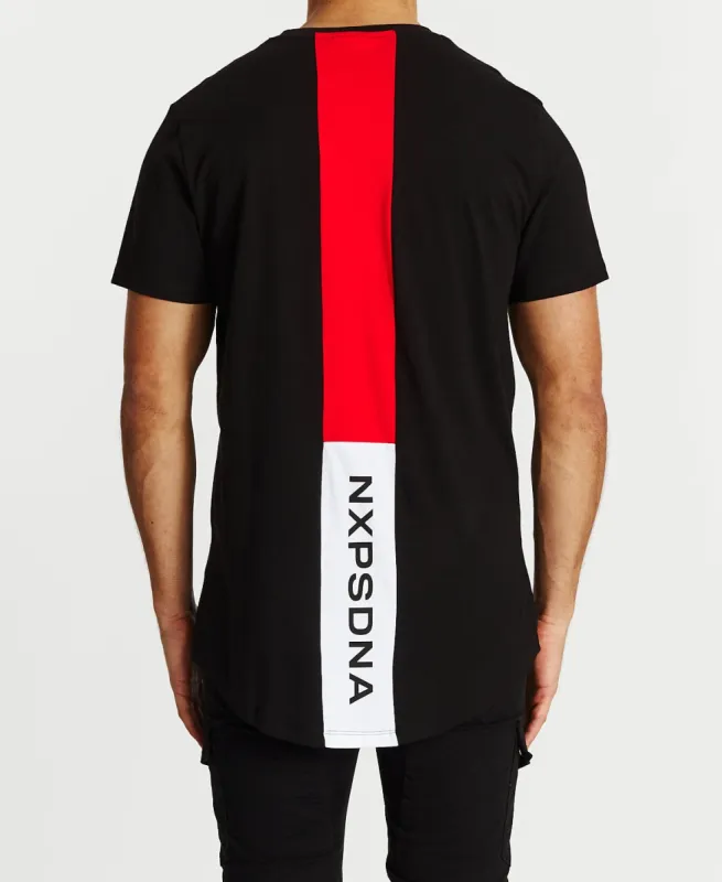 Overdue Cape Back T-Shirt Jet Black sold by Neverland