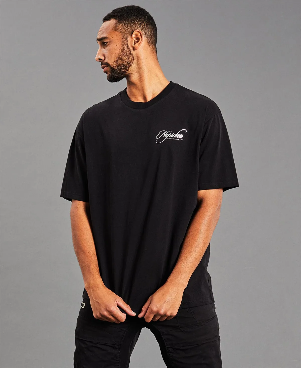 Premier Heavy Box Fit T-Shirt Jet Black sold by Neverland product image thumbnail 2