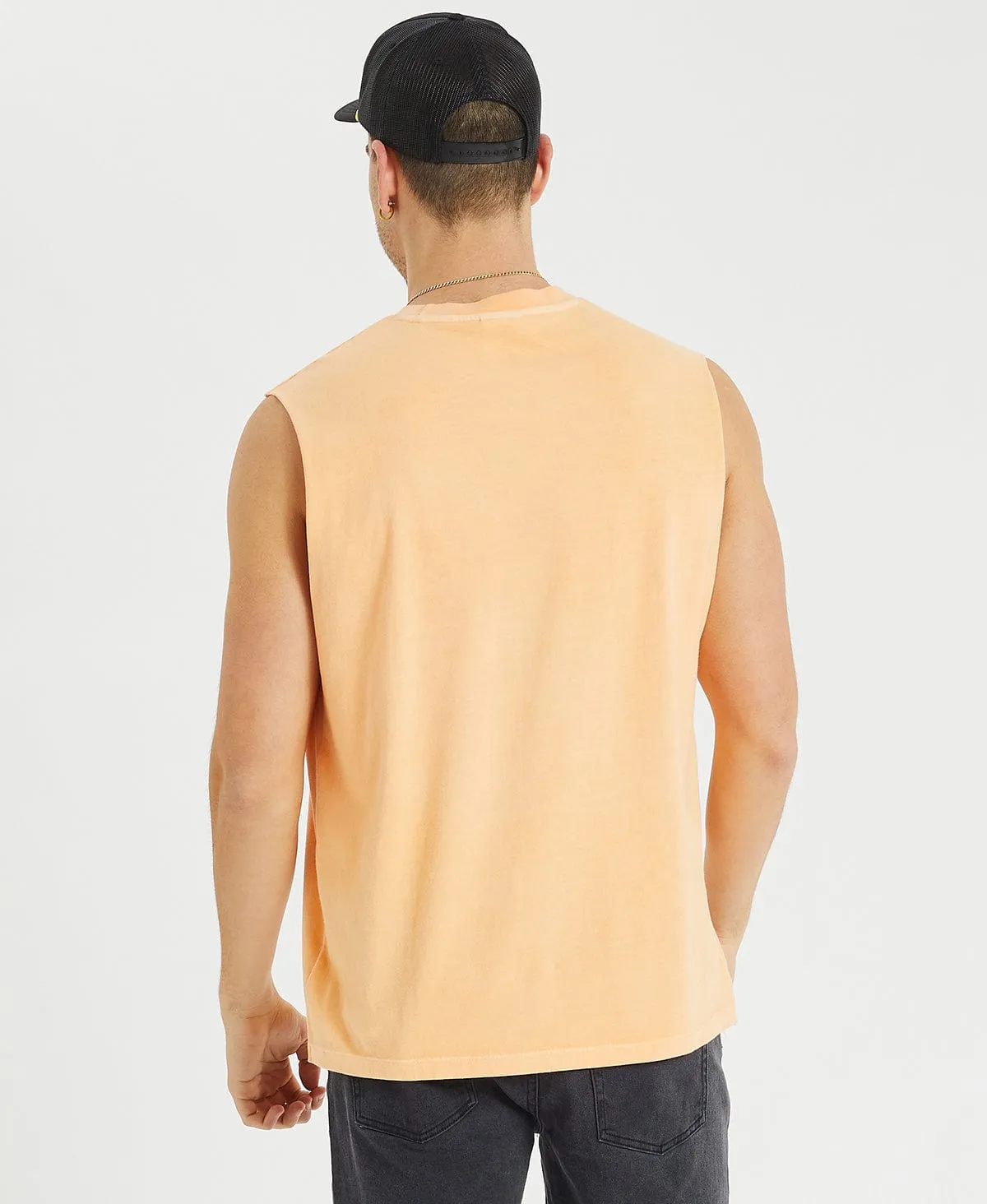 Dune Relaxed Muscle Tee Pigment Peach sold by Neverland product image thumbnail 2