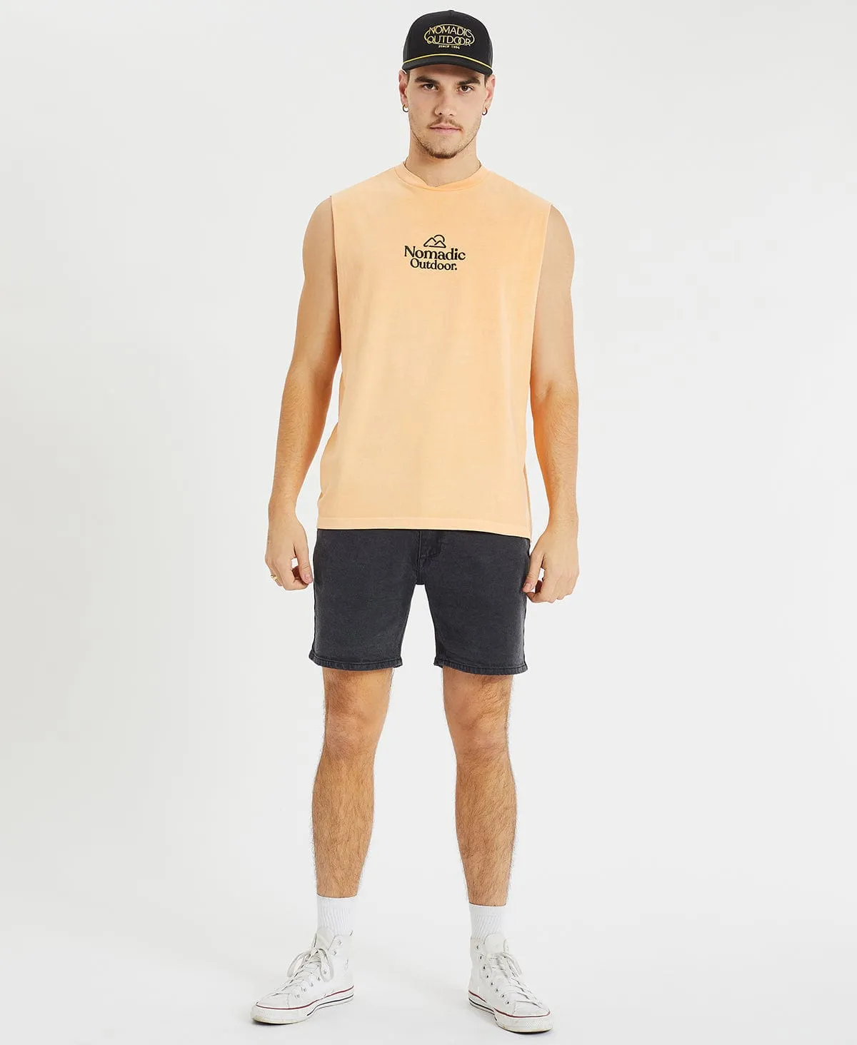 Dune Relaxed Muscle Tee Pigment Peach sold by Neverland product image thumbnail 5