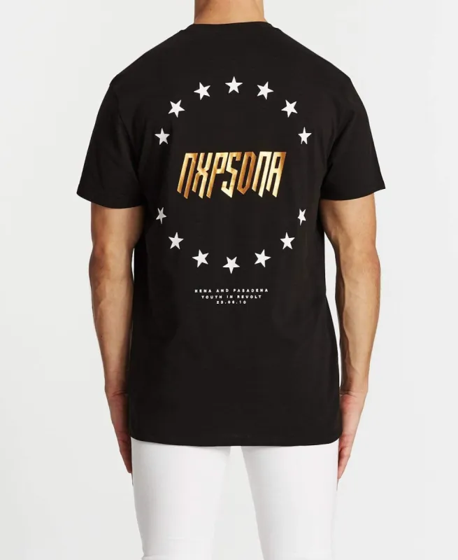 Alpha Relaxed T-Shirt Jet Black sold by Neverland