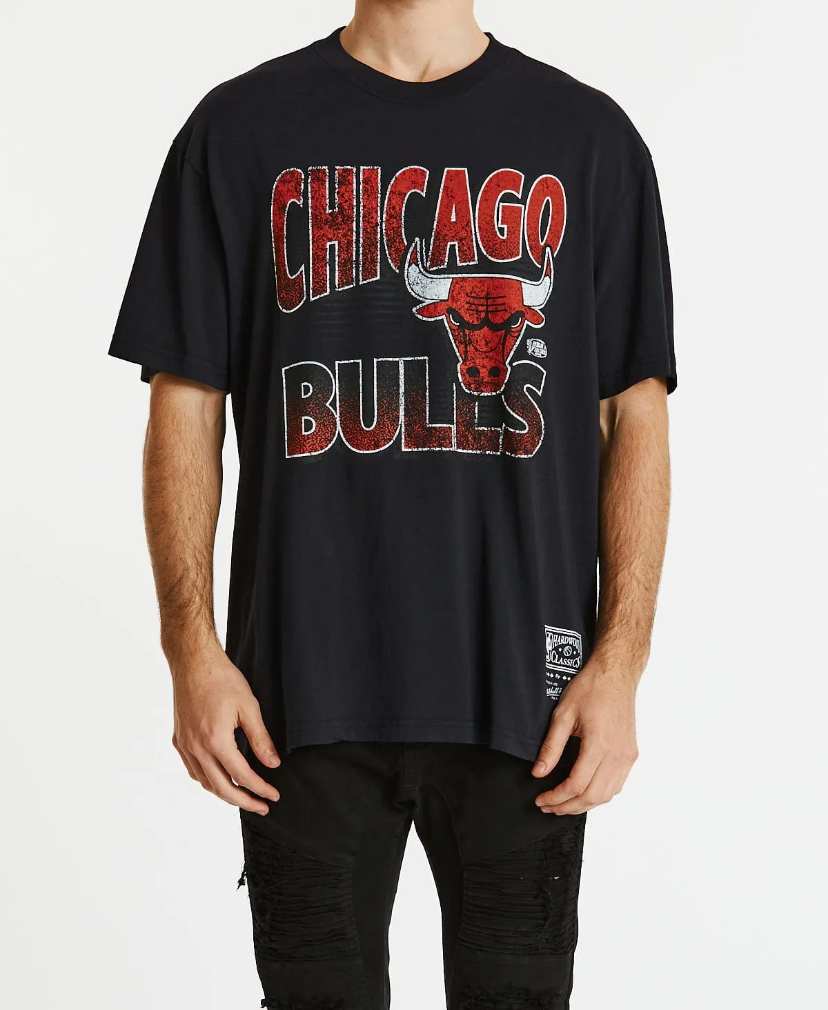 Incline Stack T-Shirt Bulls Faded Black sold by Neverland