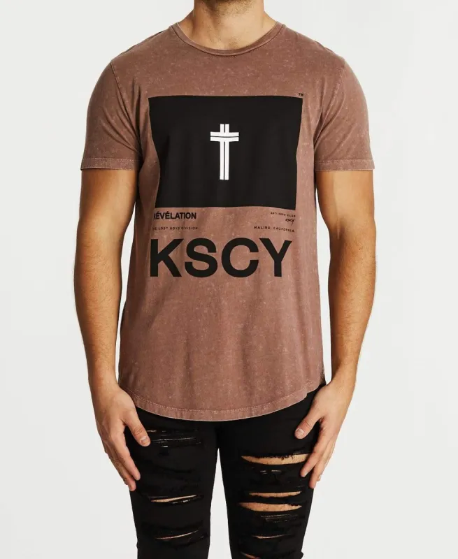 Regulation Dual Curved T-Shirt Acid Shadow Mauve sold by Neverland