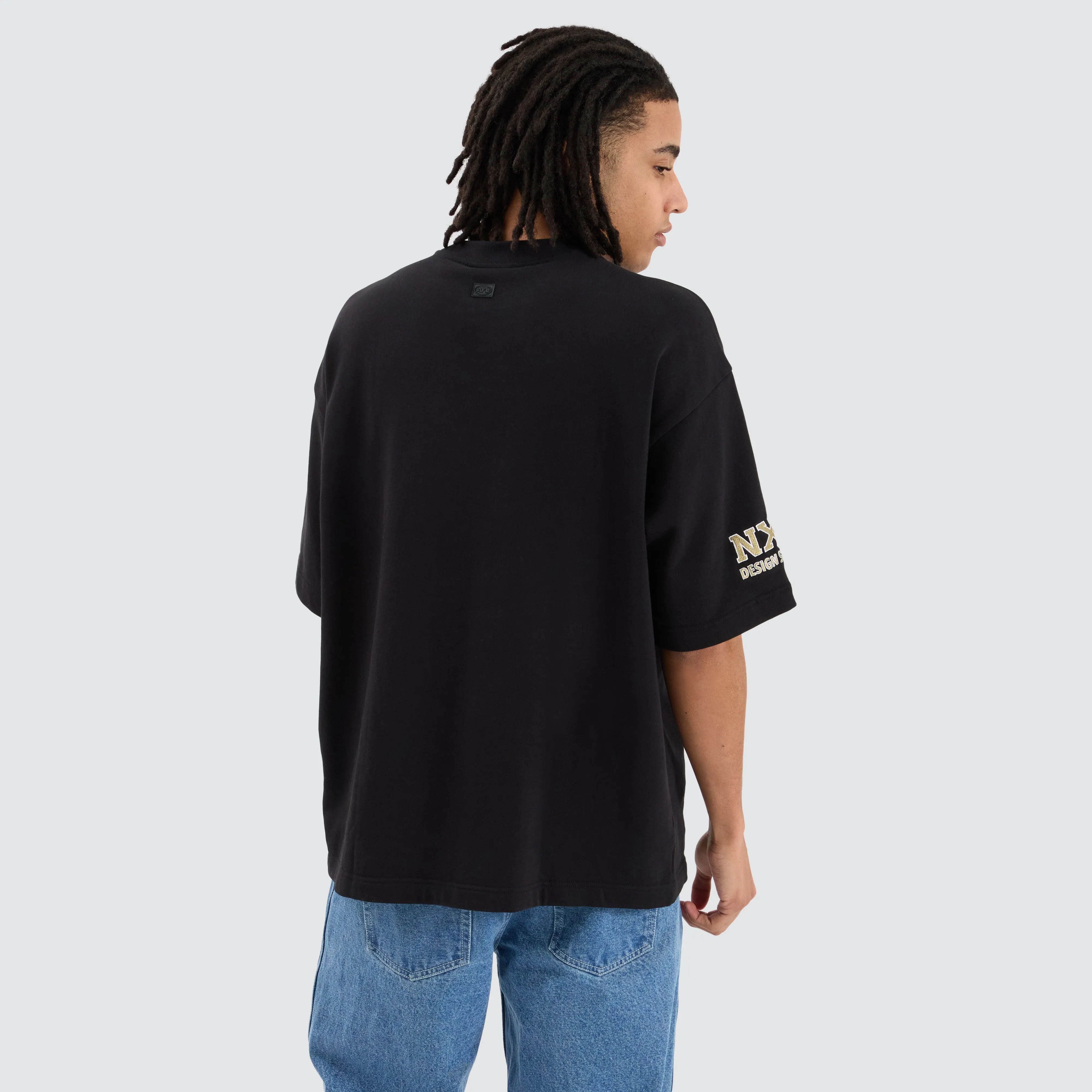 Collingwood Magpies AFL Mega Loopback Tee Jet Black sold by Neverland product image thumbnail 5