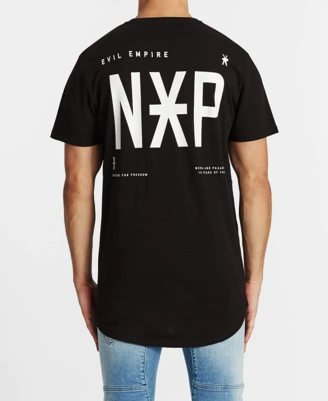 Realm Cape Back T-Shirt Jet Black sold by Neverland