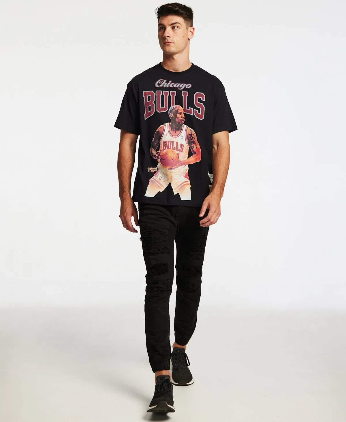 Dennis Rodman Chicago Bulls Jumbotron Legends T-Shirt Black sold by Neverland product image thumbnail 4