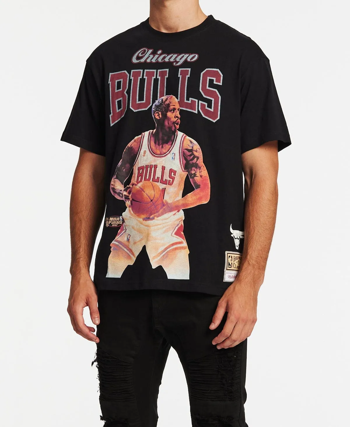 Dennis Rodman Chicago Bulls Jumbotron Legends T-Shirt Black sold by Neverland product image thumbnail 3