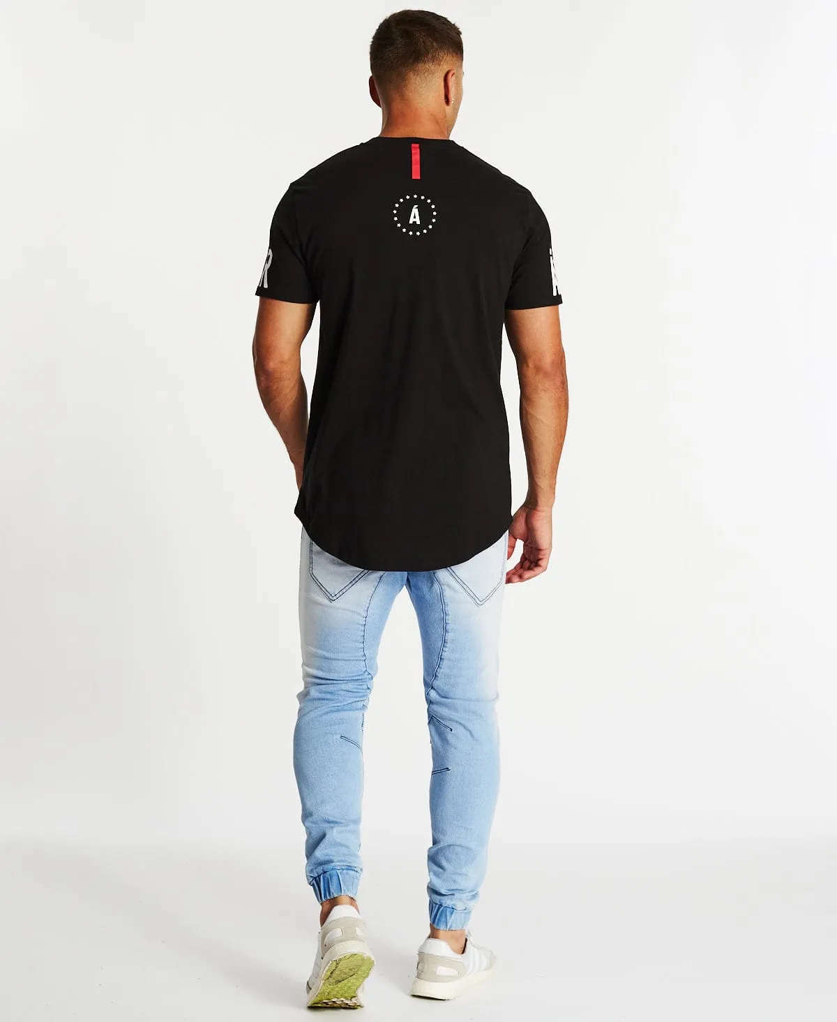 Attraper Dual Curved T-Shirt Jet Black sold by Neverland product image thumbnail 5