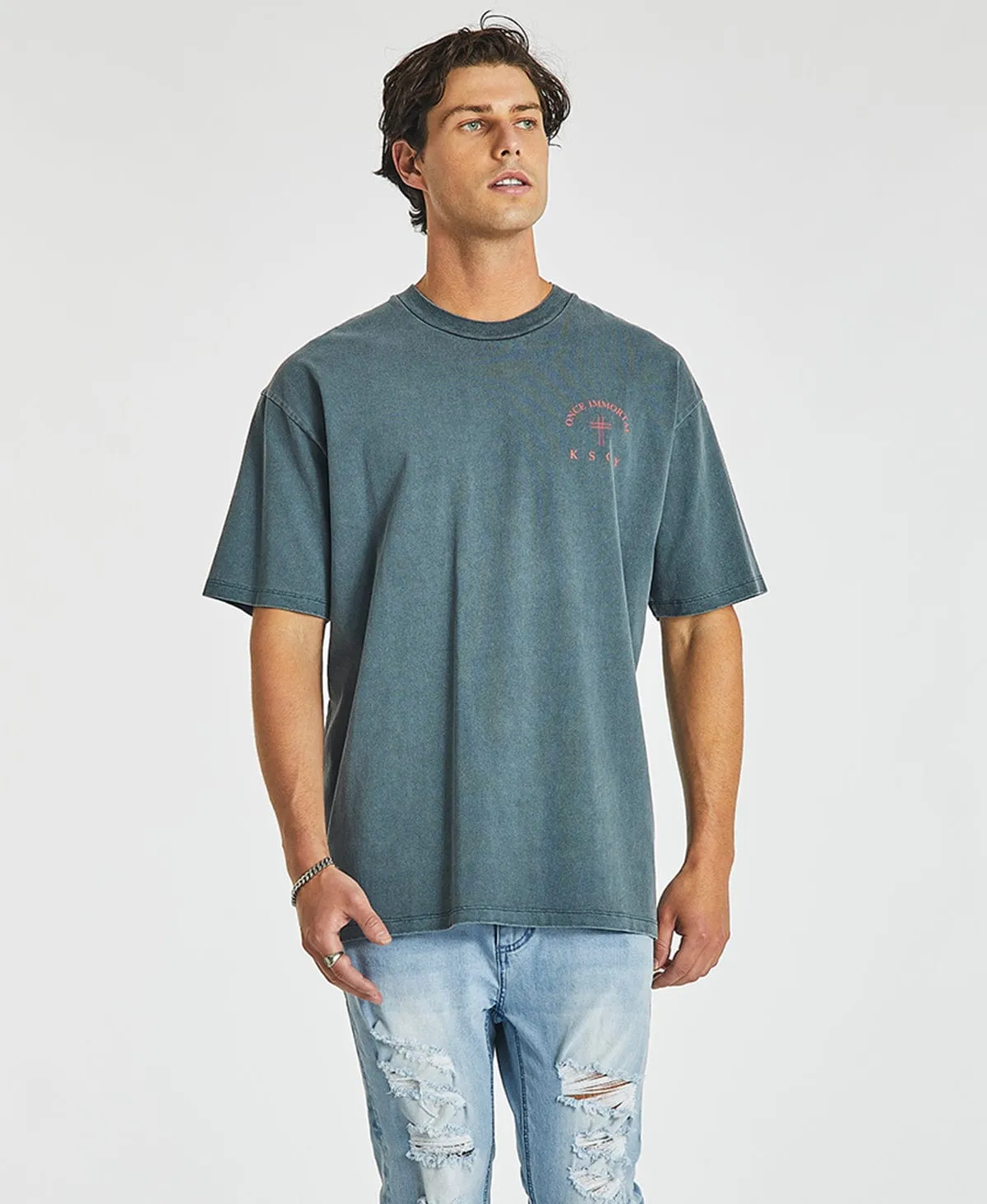 Breaker Box Fit T-Shirt Pigment Carbon Black sold by Neverland product image thumbnail 2