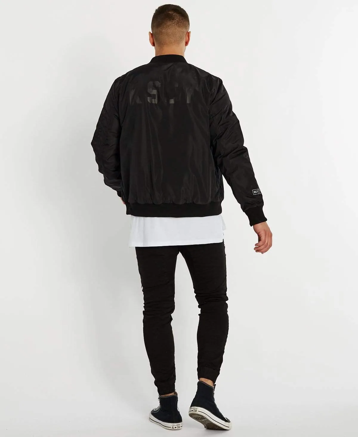 Lassen Bomber Jacket Jet Black sold by Neverland product image thumbnail 5
