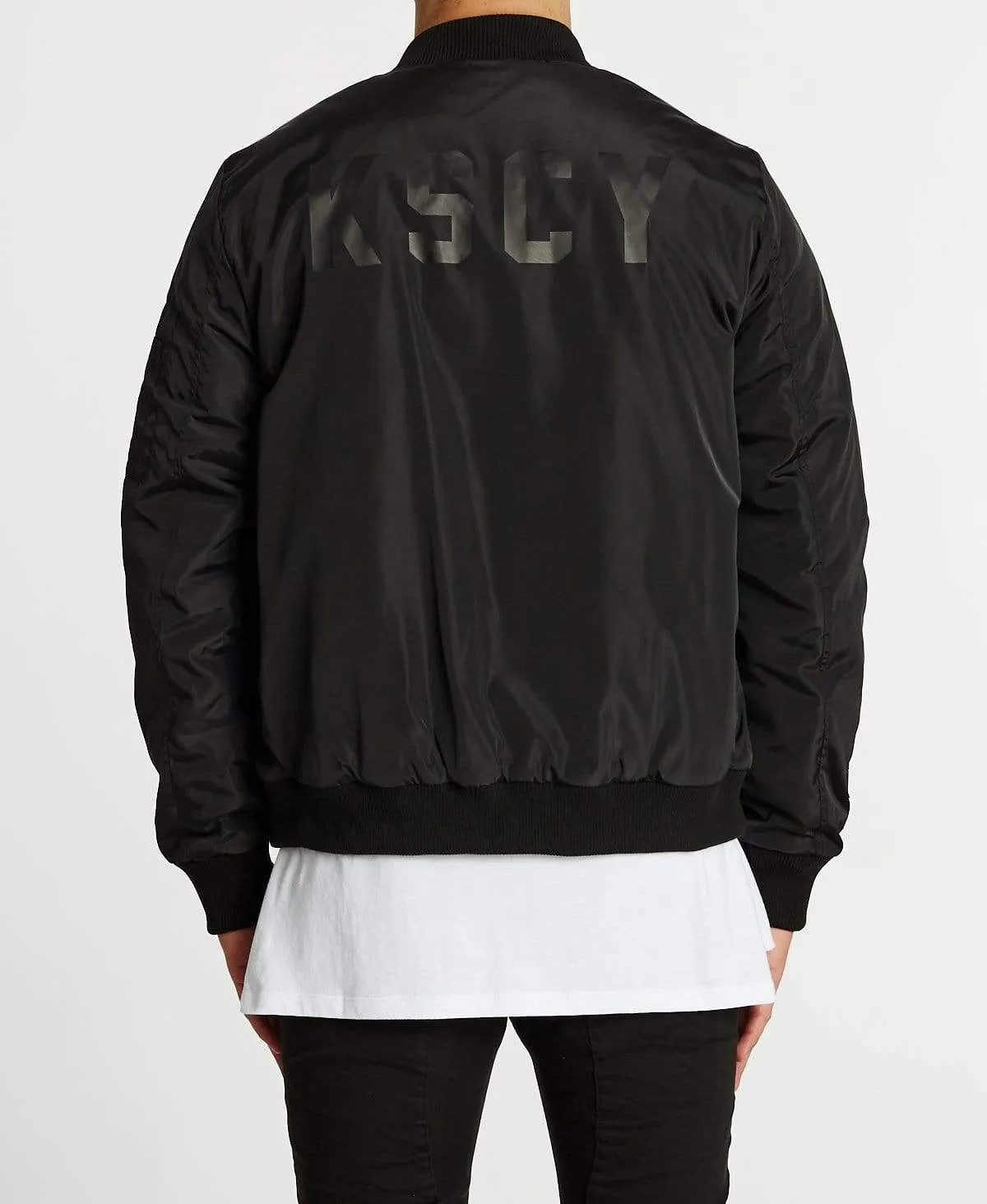 Lassen Bomber Jacket Jet Black sold by Neverland
