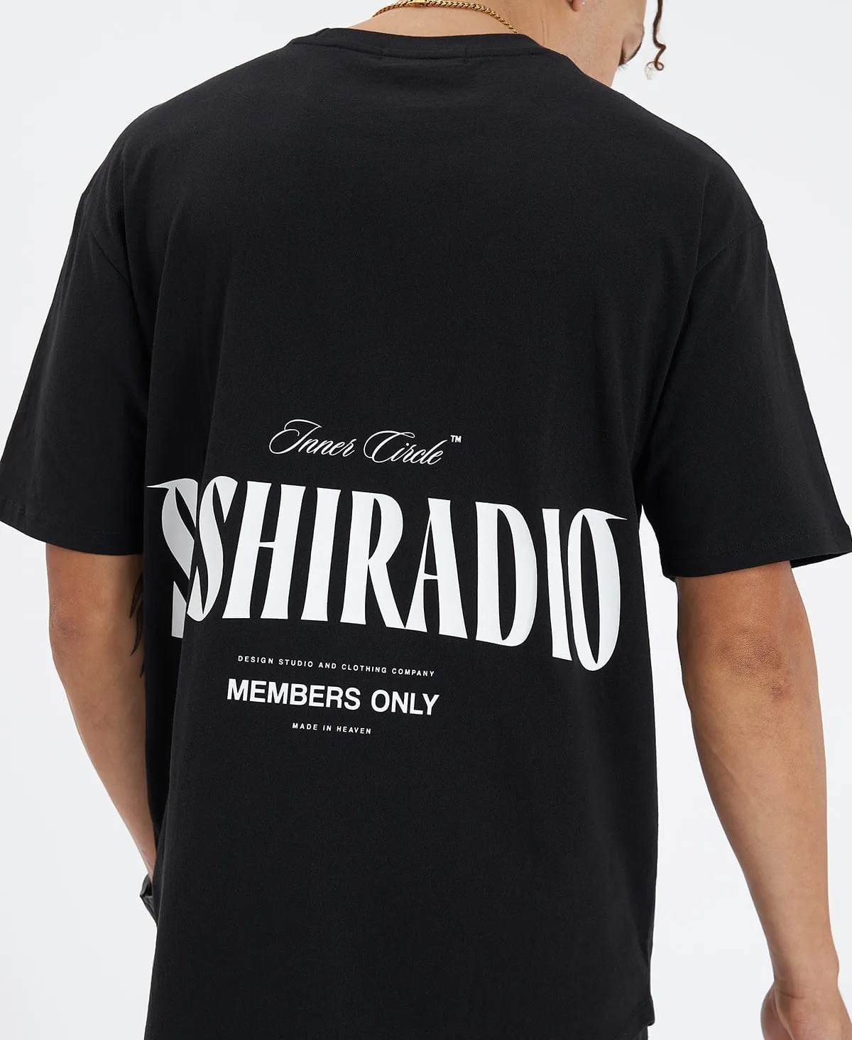 Bridge Box Fit Scoop T-Shirt Jet Black sold by Neverland product image thumbnail 3