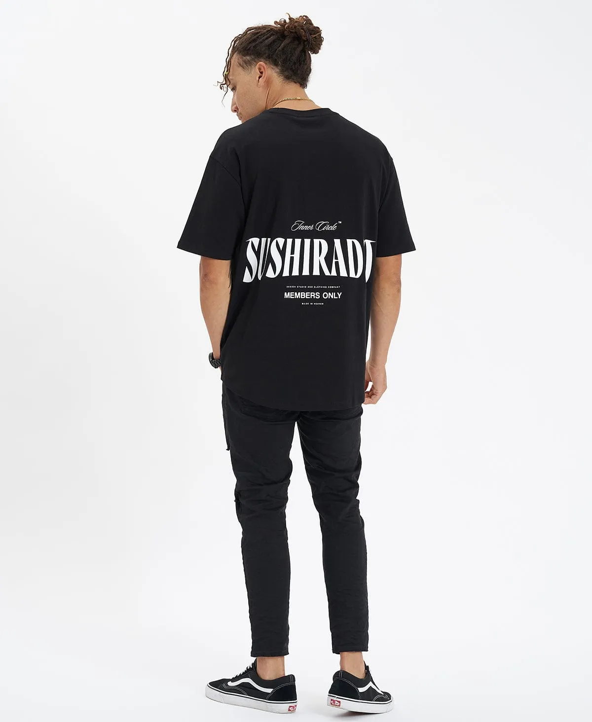 Bridge Box Fit Scoop T-Shirt Jet Black sold by Neverland product image thumbnail 5