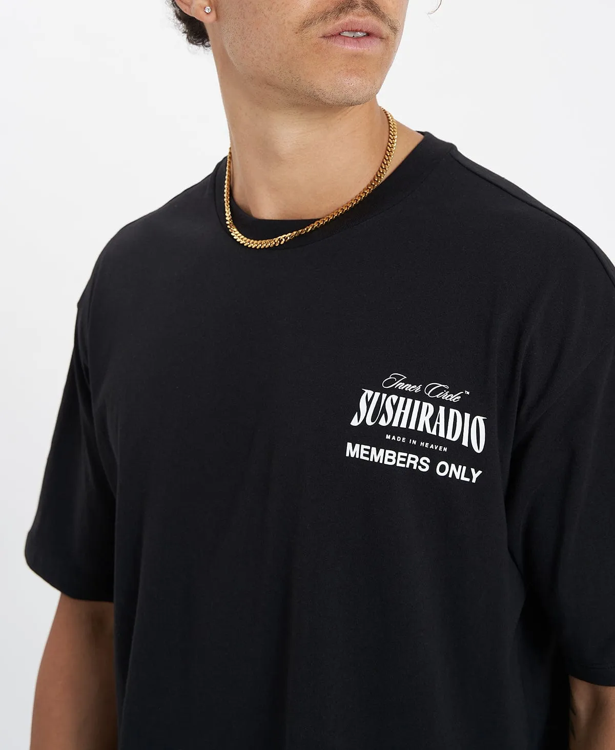 Bridge Box Fit Scoop T-Shirt Jet Black sold by Neverland product image thumbnail 2