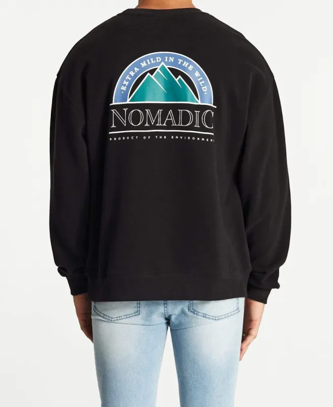 Wilderness Relaxed Jumper Jet Black sold by Neverland