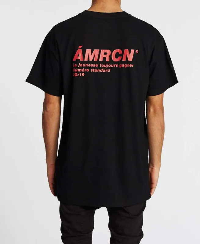 Numero Standard Box Fit T-Shirt Jet Black sold by Neverland