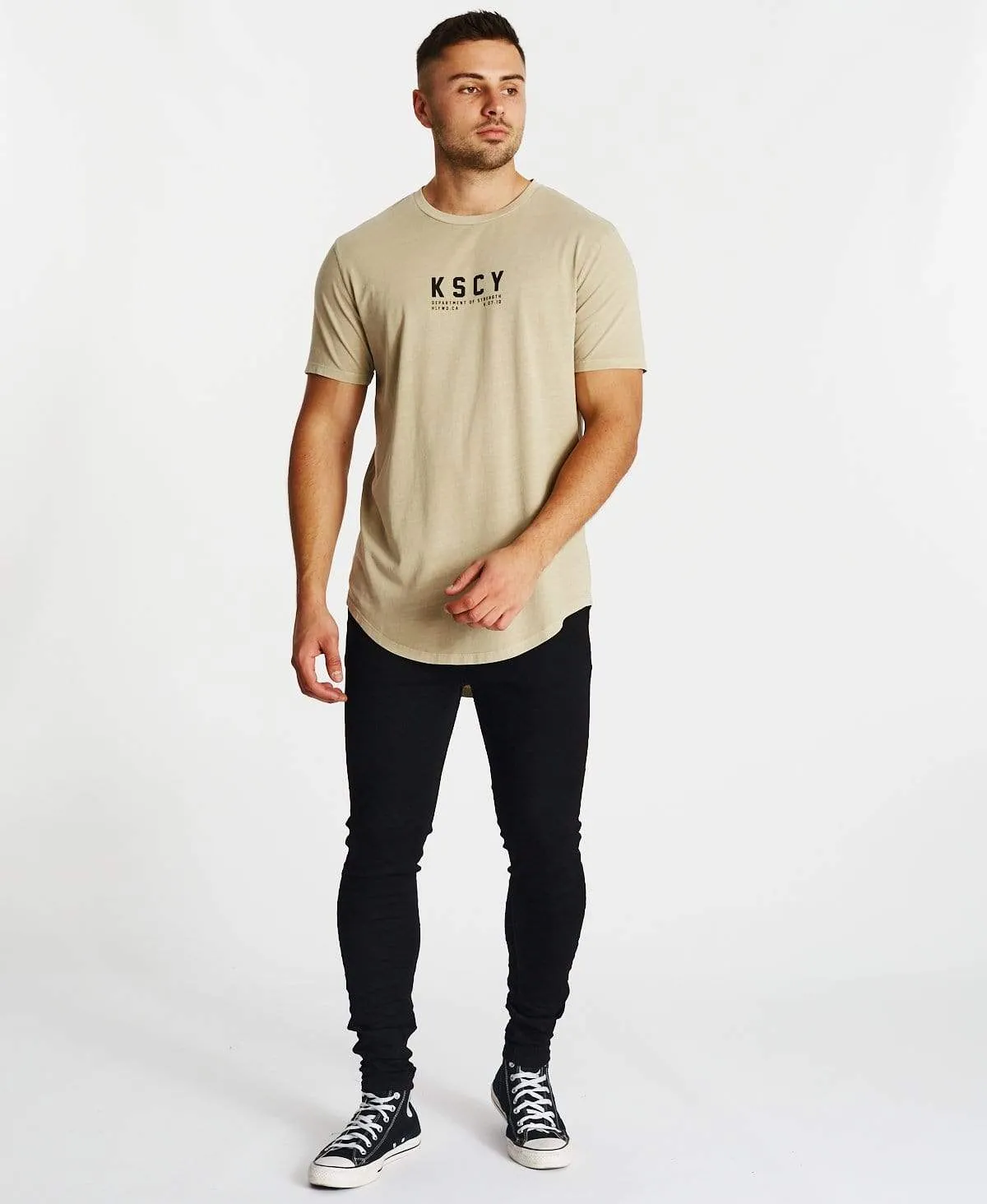 Sirens Dual Curved T-Shirt Pigment Sand sold by Neverland product image thumbnail 4