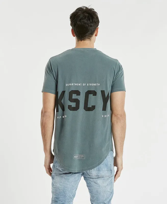 Canton Dual Curved T-Shirt Pigment Dark Slate Grey sold by Neverland