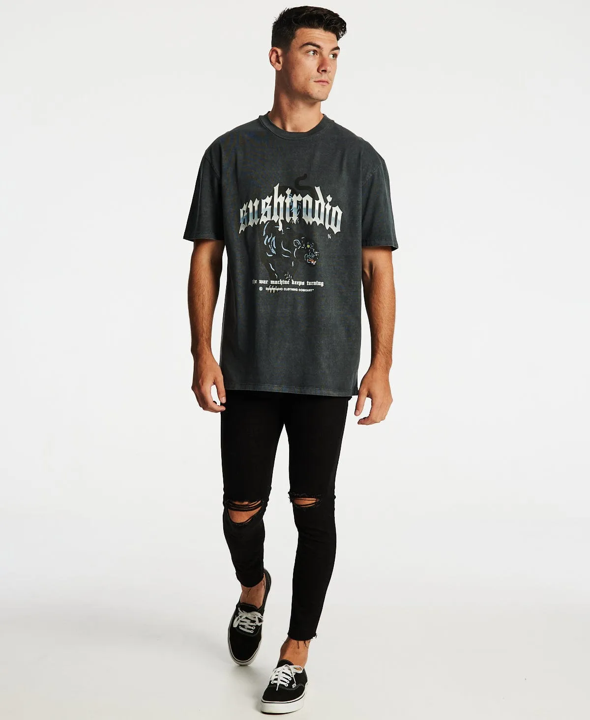 Reaper Box Fit T-Shirt Pigment Asphalt sold by Neverland product image thumbnail 4