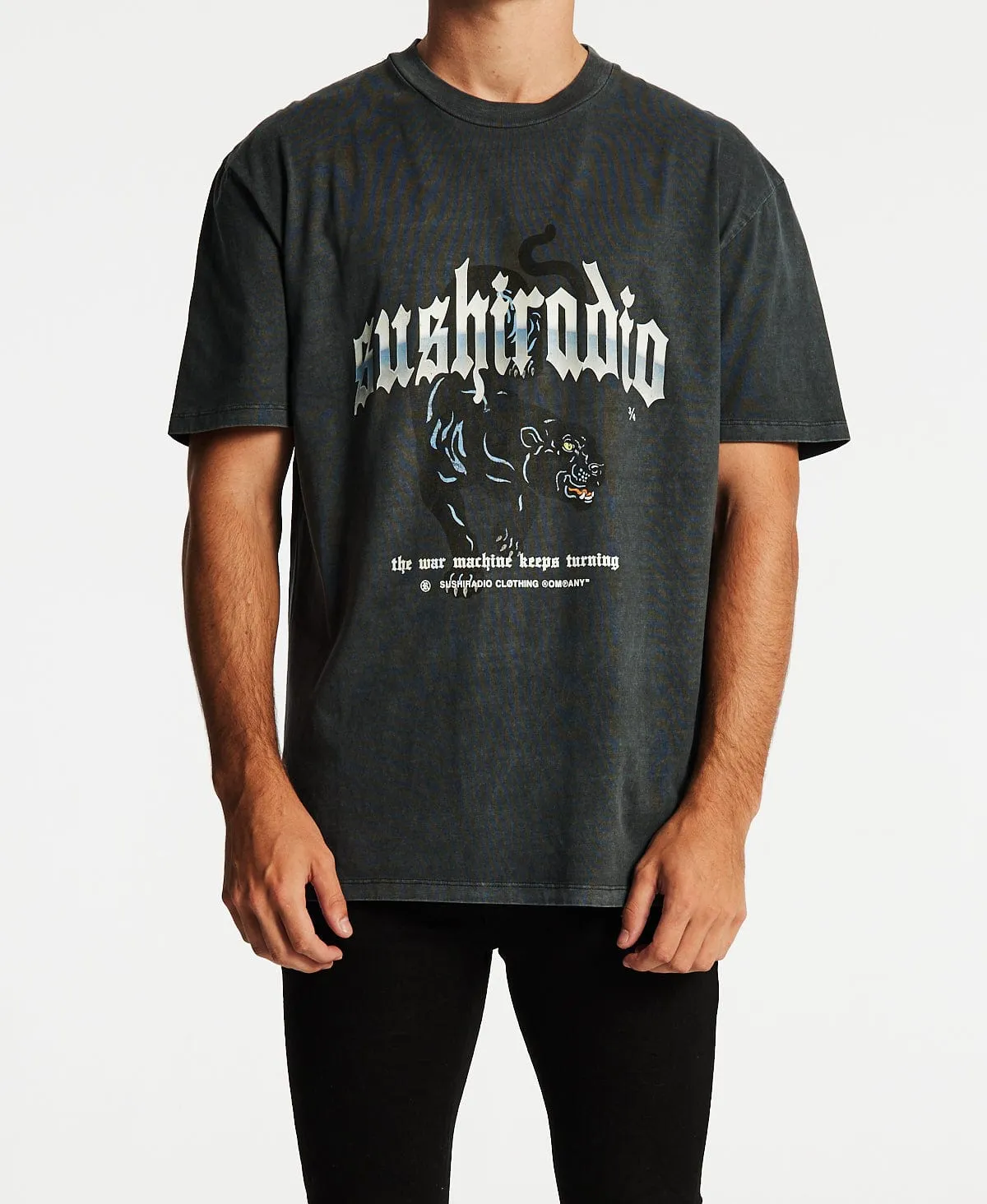 Reaper Box Fit T-Shirt Pigment Asphalt sold by Neverland