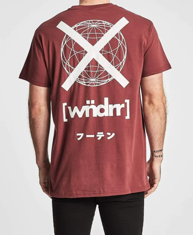 Compound Custom Fit T-Shirt Burgundy sold by Neverland