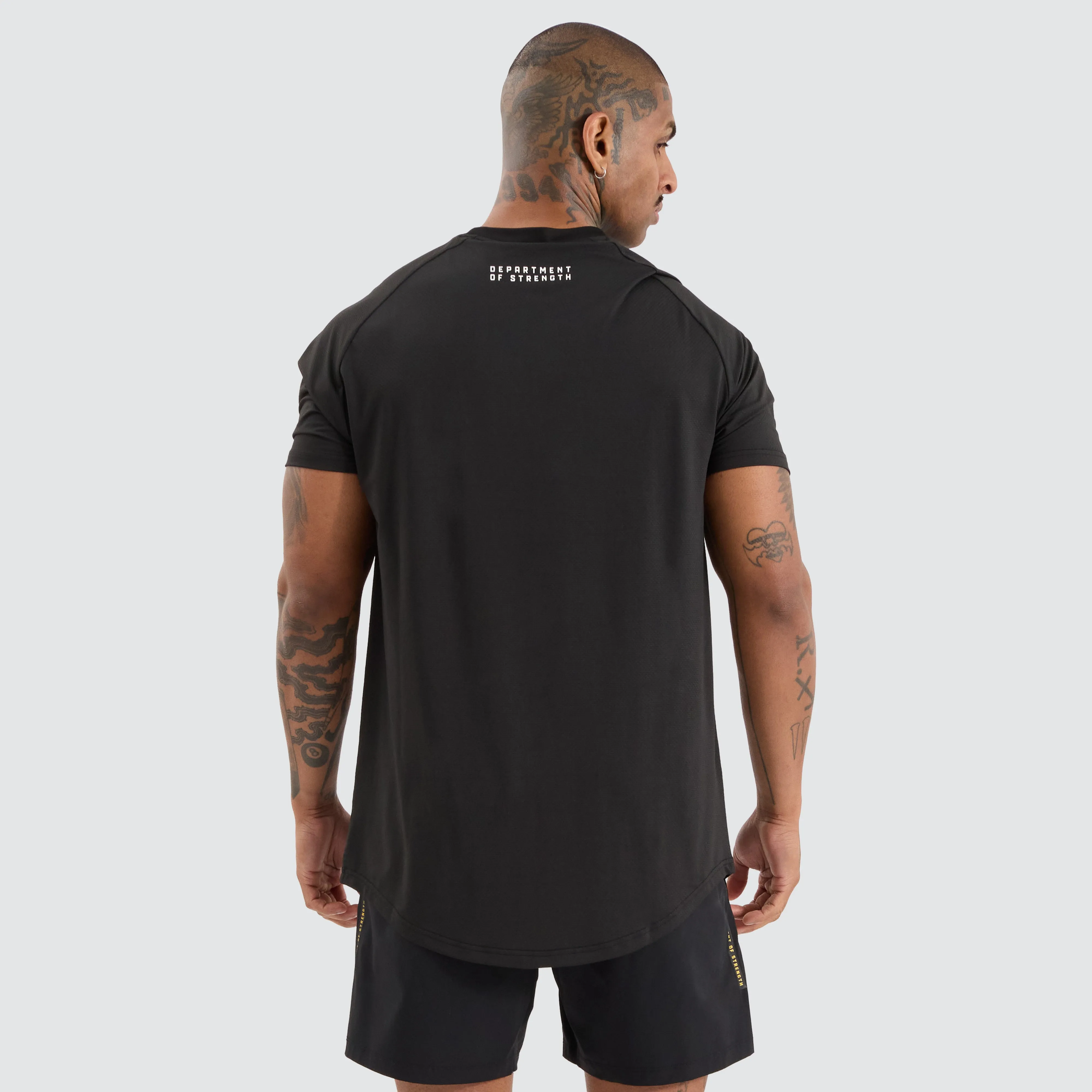 Prime Raglan Dual Curved Tee Jet Black sold by Neverland product image thumbnail 2