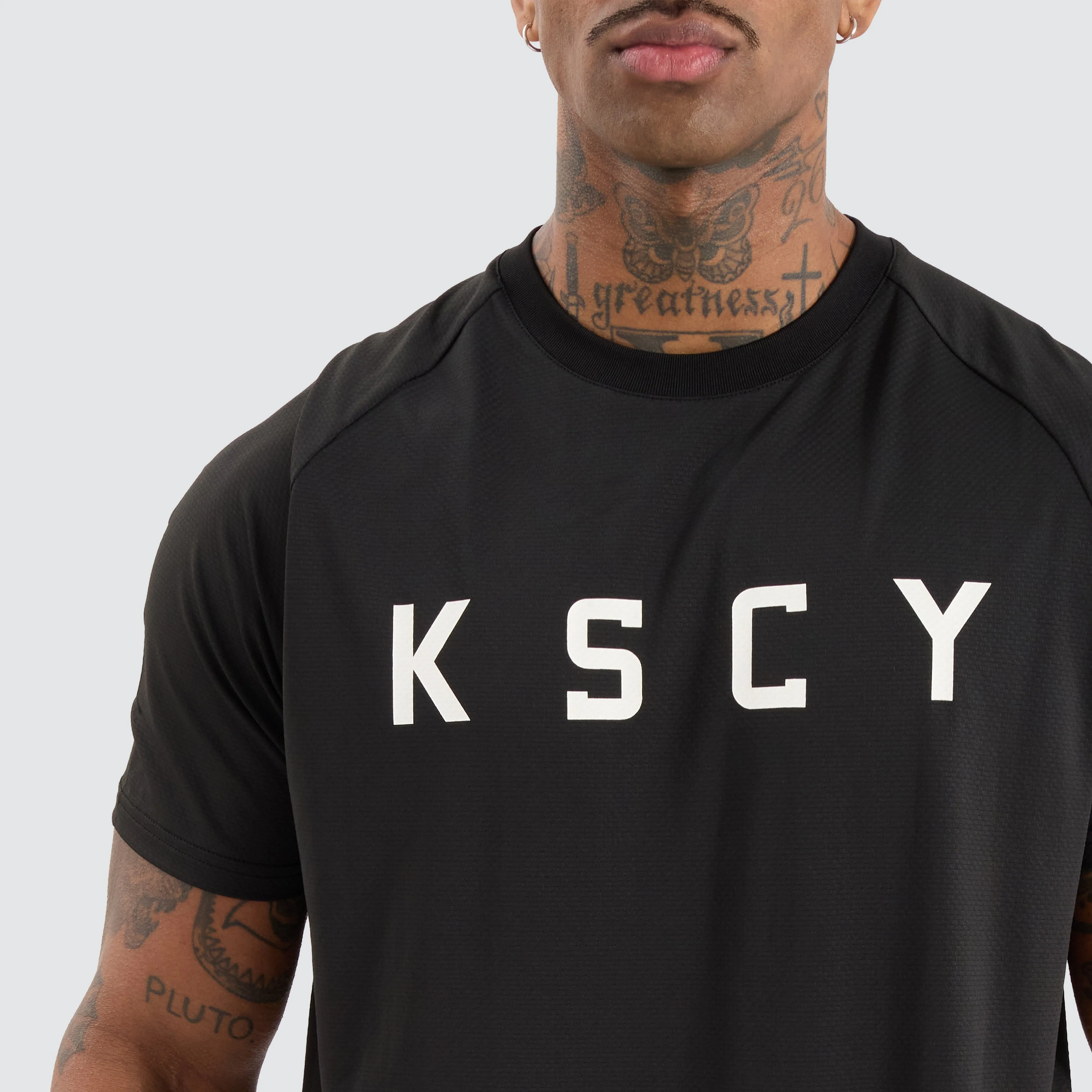 Prime Raglan Dual Curved Tee Jet Black sold by Neverland product image thumbnail 3