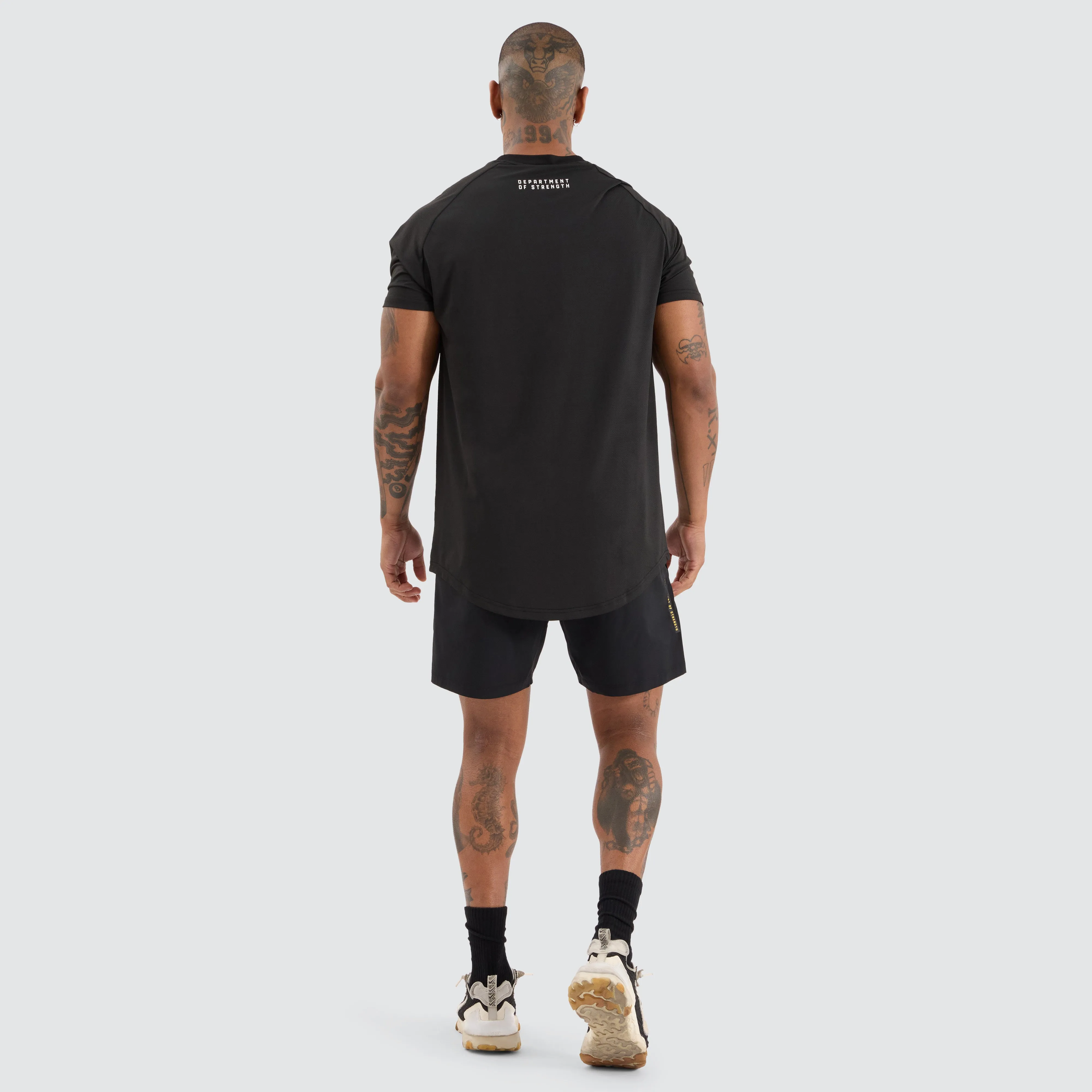 Prime Raglan Dual Curved Tee Jet Black sold by Neverland product image thumbnail 5