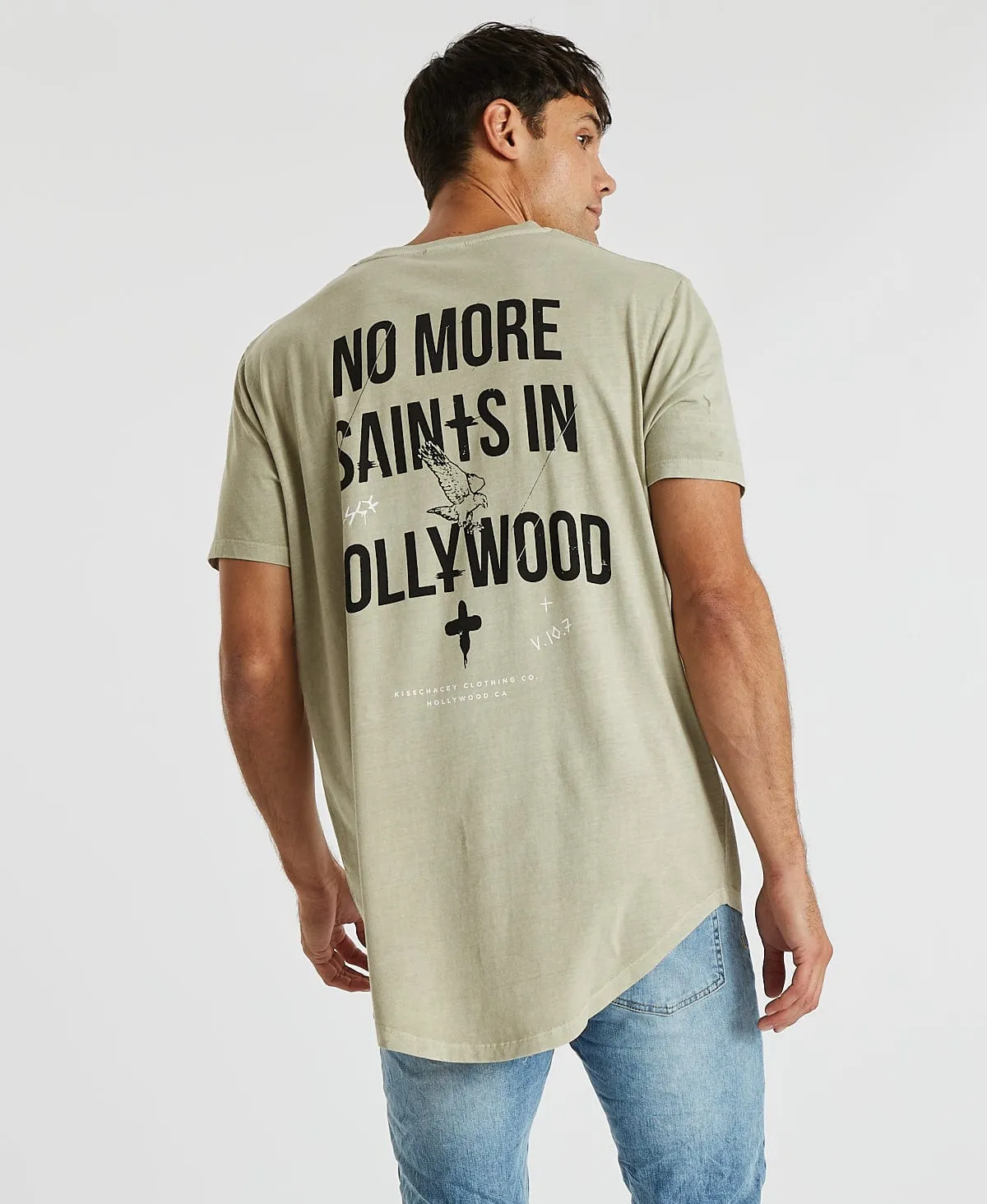 Liar Dual Curved T-Shirt Pigment Oatmeal Neutral sold by Neverland product image thumbnail 4