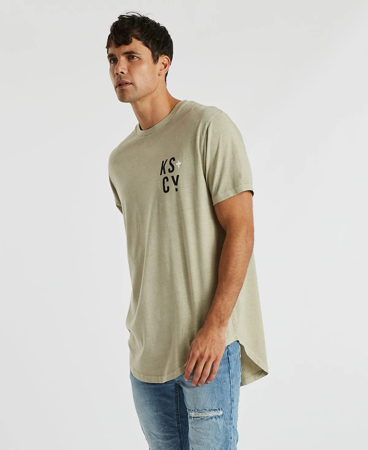 Liar Dual Curved T-Shirt Pigment Oatmeal Neutral sold by Neverland product image thumbnail 3