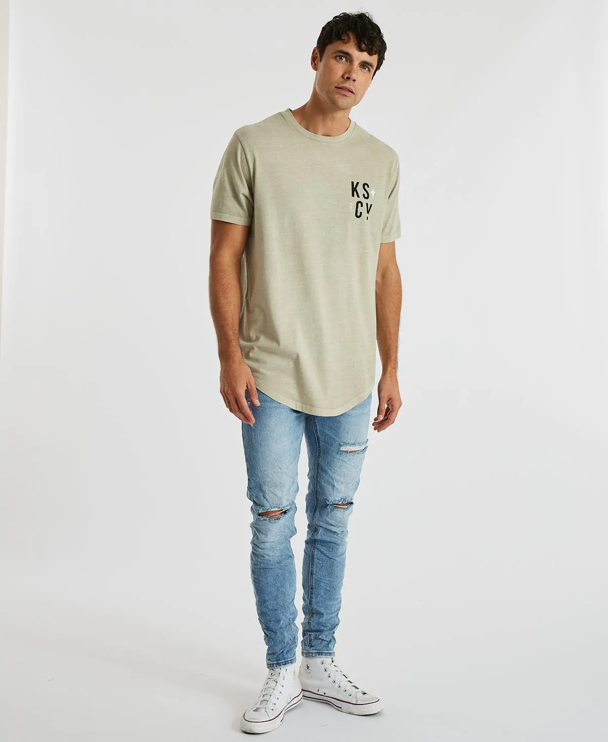 Liar Dual Curved T-Shirt Pigment Oatmeal Neutral sold by Neverland product image thumbnail 2