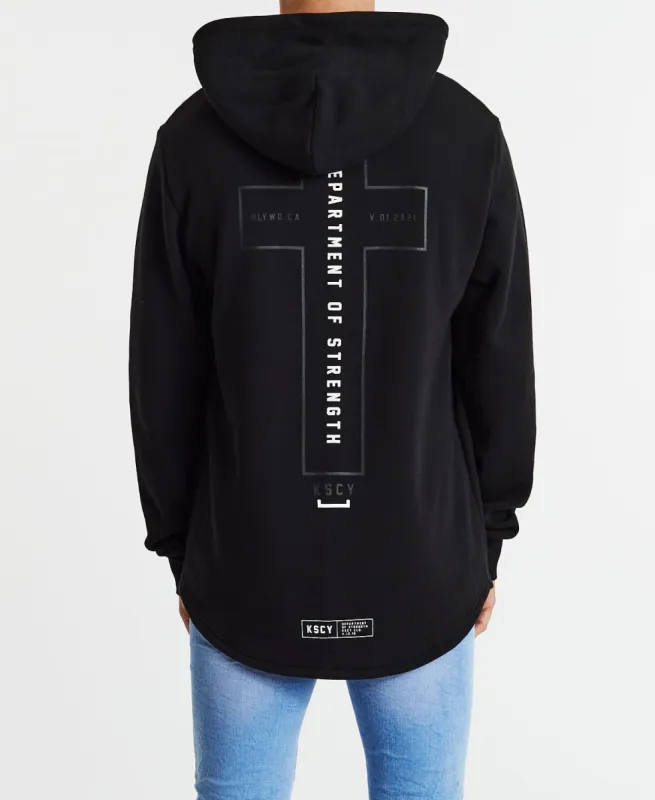 Beast Dual Curved Hoodie Jet Black sold by Neverland