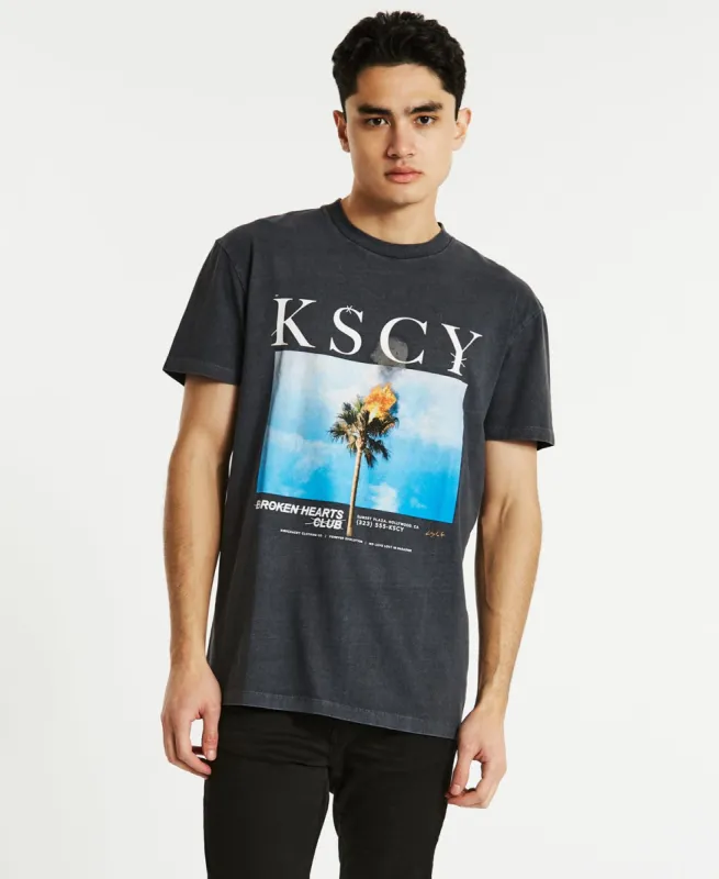 Shine Relaxed T-Shirt Pigment Asphalt sold by Neverland