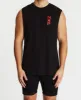 Agile Scoop Back Muscle Tee Jet Black sold by Neverland