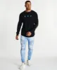 Bulletproof Cape Back Long Sleeve T-Shirt Jet Black sold by Neverland