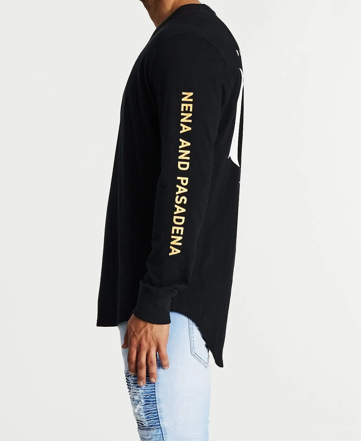 Bulletproof Cape Back Long Sleeve T-Shirt Jet Black sold by Neverland product image thumbnail 4