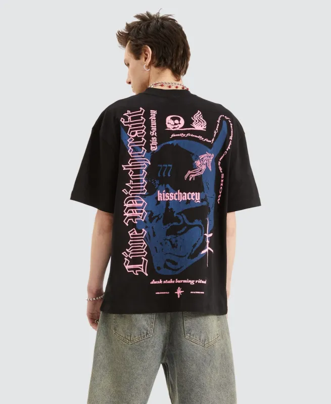 Witchcraft Heavy Street Tee Jet Black sold by Neverland