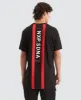 Triple Threat Cape Back T-Shirt Jet Black sold by Neverland