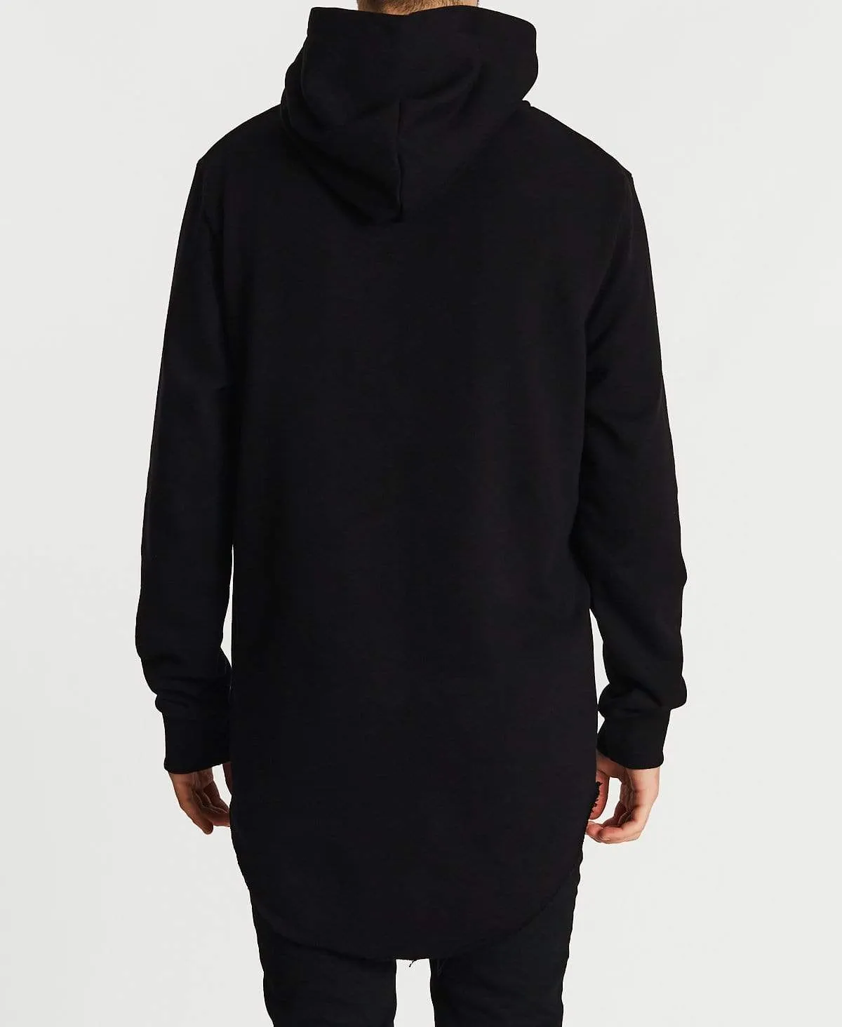 Life Line Dual Curved Hoodie Jet Black sold by Neverland product image thumbnail 2