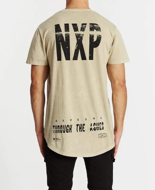 Through The Ashes Cape Back T-Shirt Acid Sand sold by Neverland