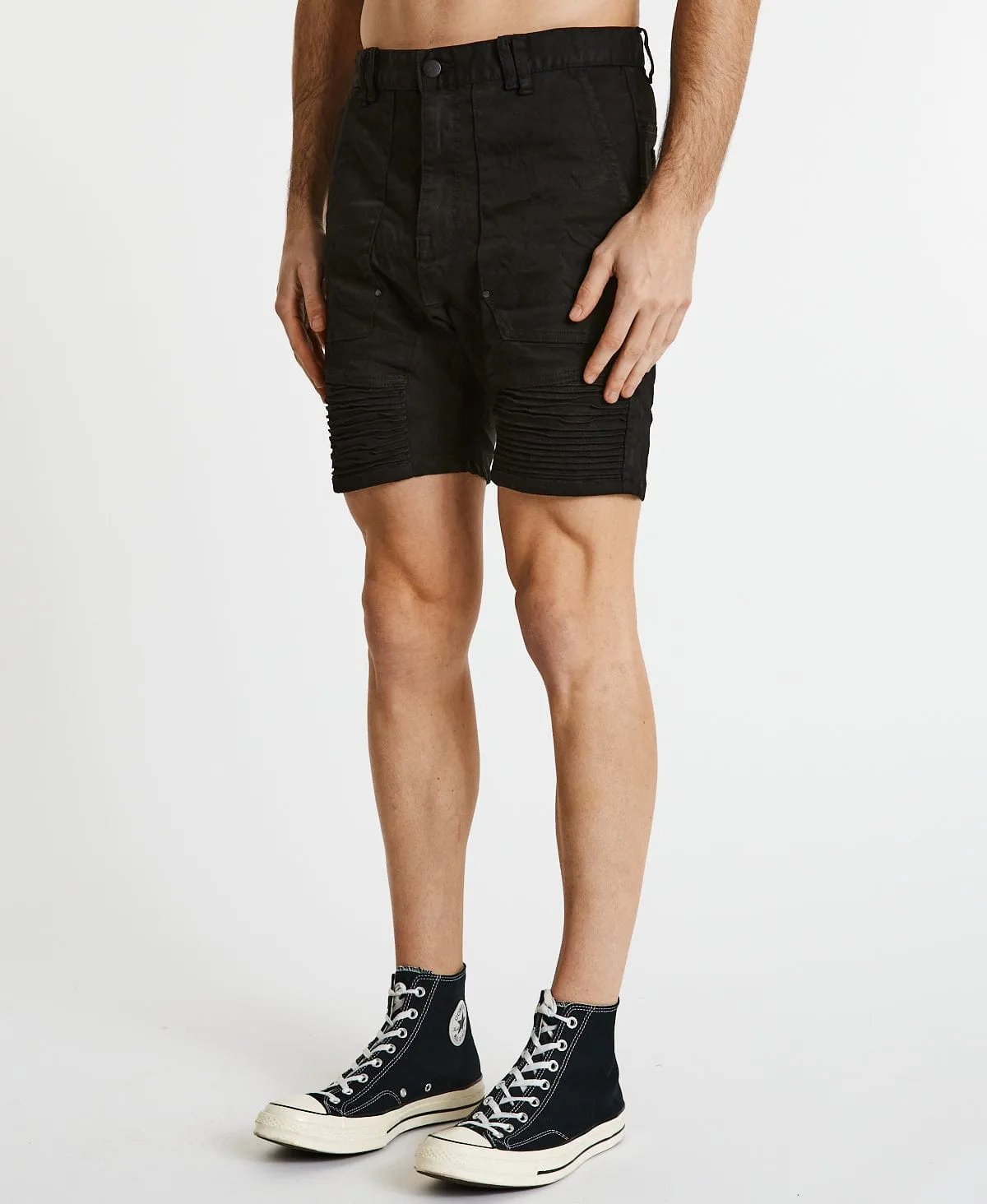 Carter Denim Shorts Jet Black sold by Neverland product image thumbnail 4
