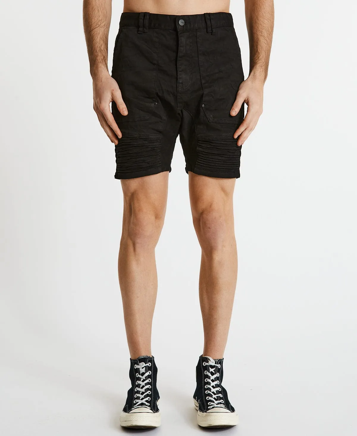 Carter Denim Shorts Jet Black sold by Neverland product image thumbnail 2